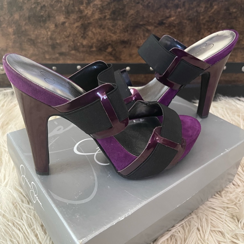 Jessica Simpson Purple Platform Heels